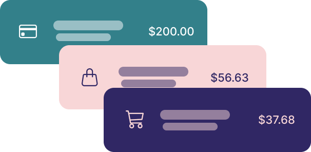 mock desription of transaction with dollar amount