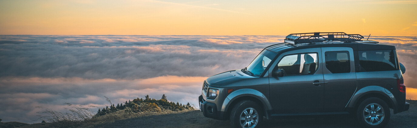 car next to ocean